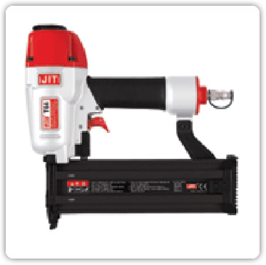 Pneumatic stapler to fix master box to palate, stapling and fixing packing material on wood