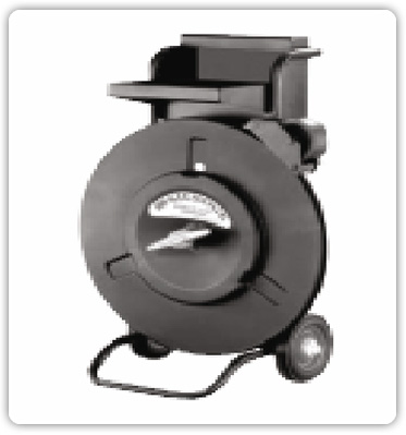 Dispenser for handling steel strap roll, Clips and Tools