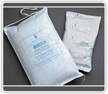 For moisture absorption during shipment and storage