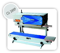 To seal different type of pre filled flexible bags continuously, Application in various industries like Food processing, Chemical, Engineering, Pharmaceutical and cosmetic
